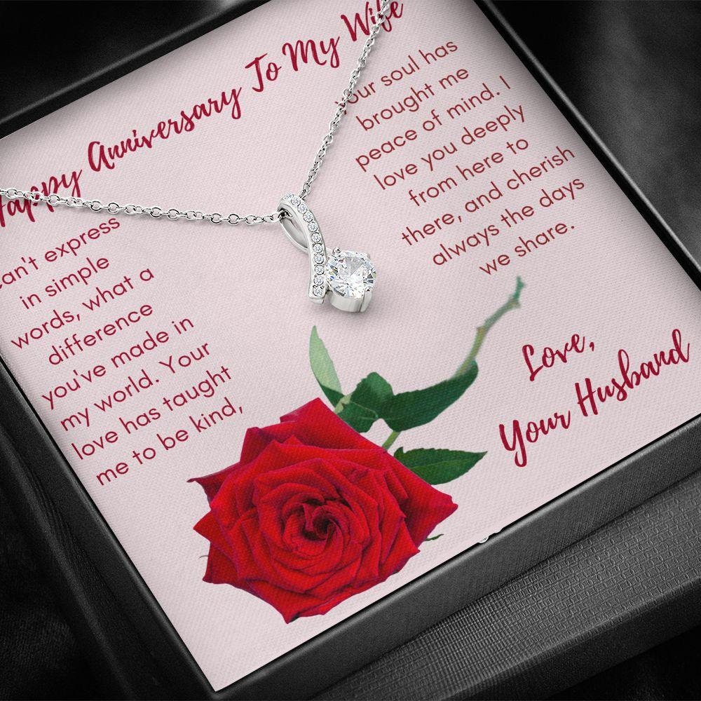 Anniversary Gift Happy Anniversary Gift Gift Necklace with Etsy