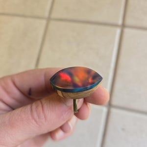 Dark opal aurora ring Northern lights  Aurora borealis  Mothers Day gift 5th anniversary