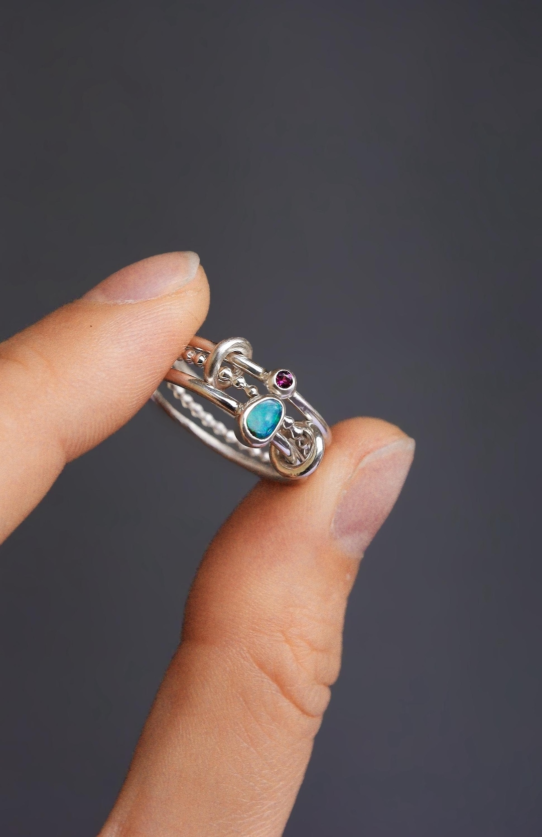 Natural Opal Ring/ Size US 7/ Opal Jewelry/dainty Australian Opal Ring/ Boulder Opal Ring/ Lighting Ridge/ Ethical Engagement Ring - Etsy Ireland