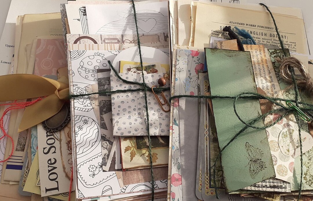 Themed Pack of Junk Journal Ephemera 50 Pieces florals - Etsy