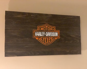 Harley Davidson Wall Plaque- Black