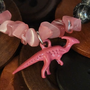 Dinosaur bracelet and earring set