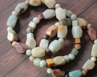 Amozonite stretch bracelet