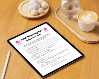 Black Mama Sayings Baby Shower Game