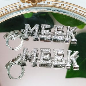 Pendientes colgantes personalizados con placa de nombre, pendientes con letras personalizadas, joyas y accesorios populares para mujer, regalo de joyería personalizado para ella