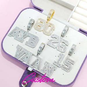 Fake Bling Number Necklaces Etsy