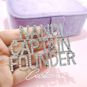 Pines personalizados con frases y frases, broches con nombre hechos a mano, pins de solapa con letras personalizadas, pins de solapa con palabras personalizadas, ideas de regalo