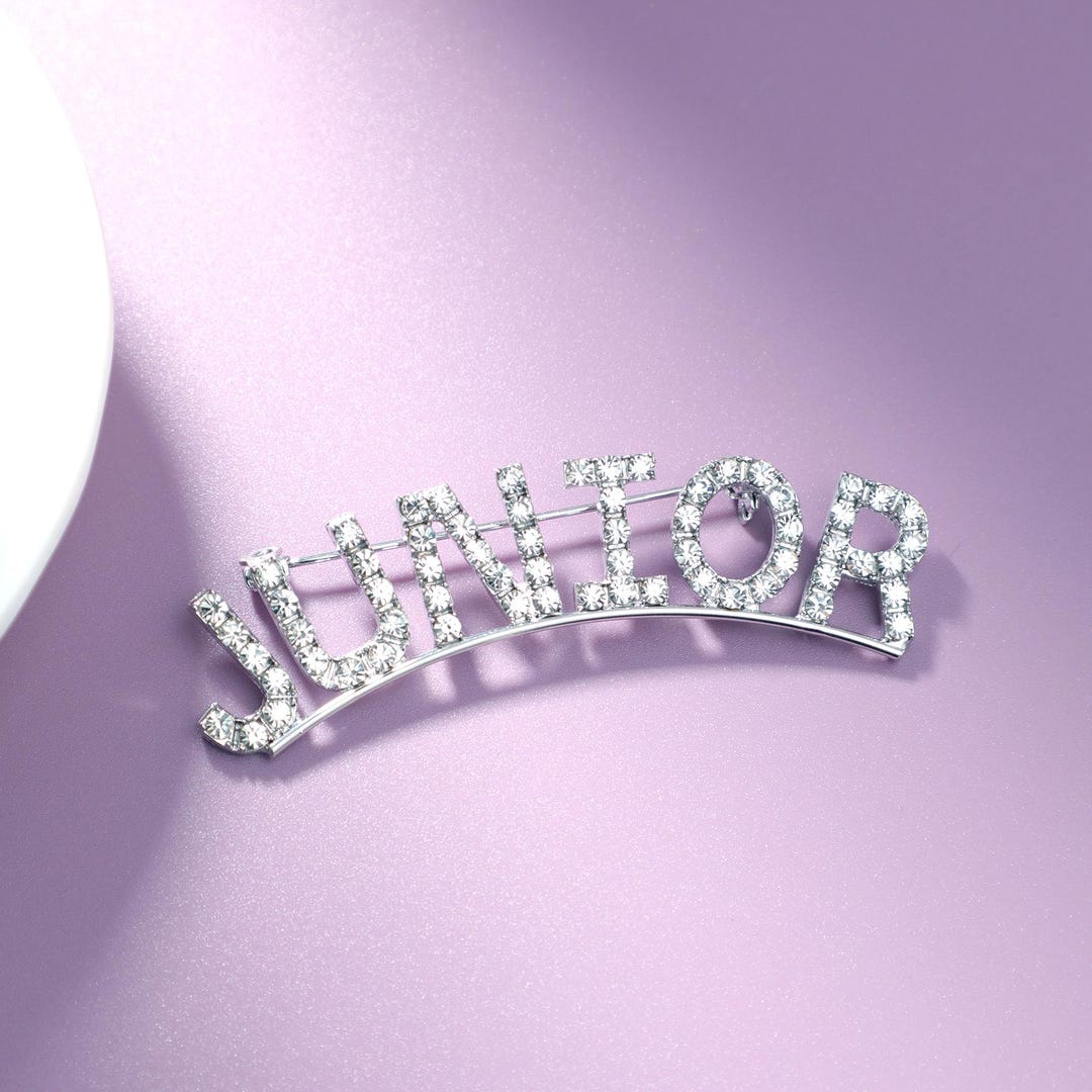 Names With Rhinestone Custom Rhinestone Name Pin, Personalized Letters Arched Brooch ...