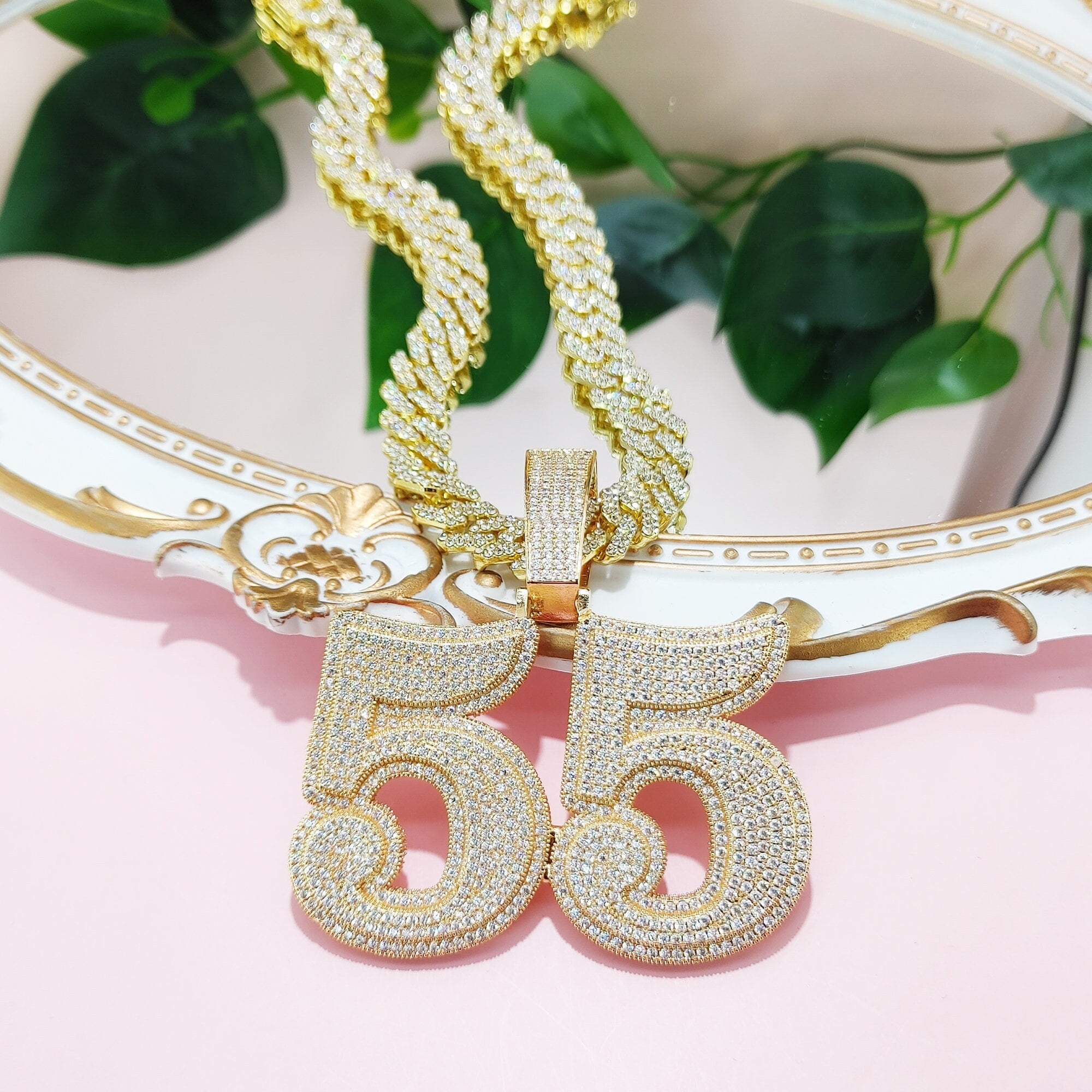 Collana con nome personalizzato fai da te A-Z lettera con catena
