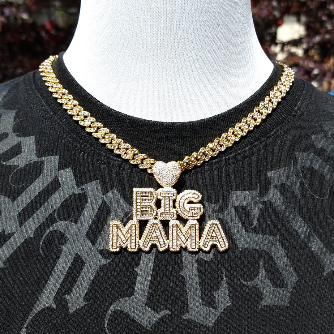 Custom CZ Diamond Word Pendant Necklace, Personalized Name Choker - Etsy