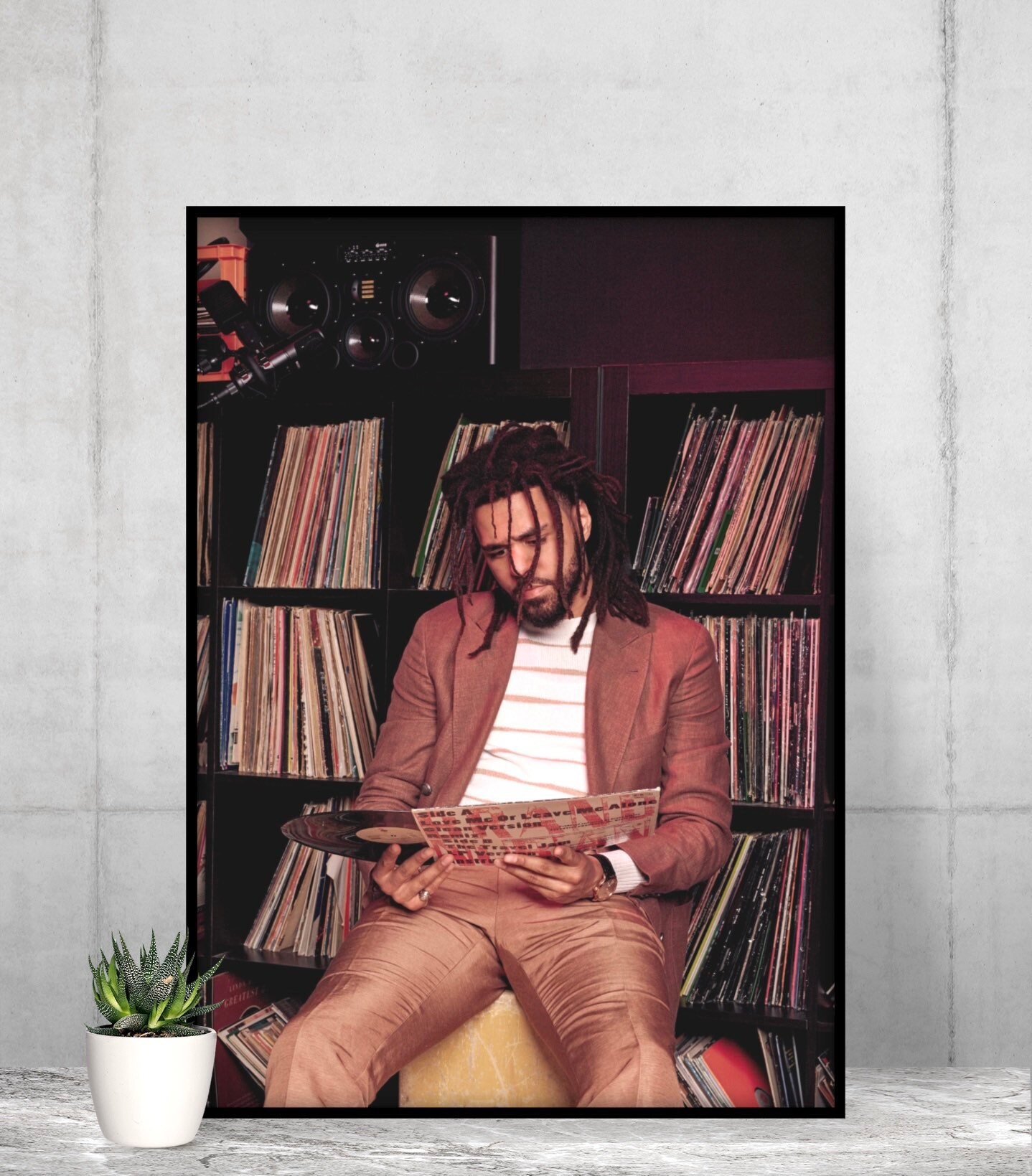 J Cole Poster Canvas J Cole Wall Art Print Poster Etsy
