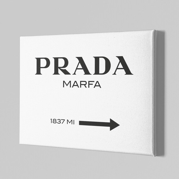 prada marfa canvas print