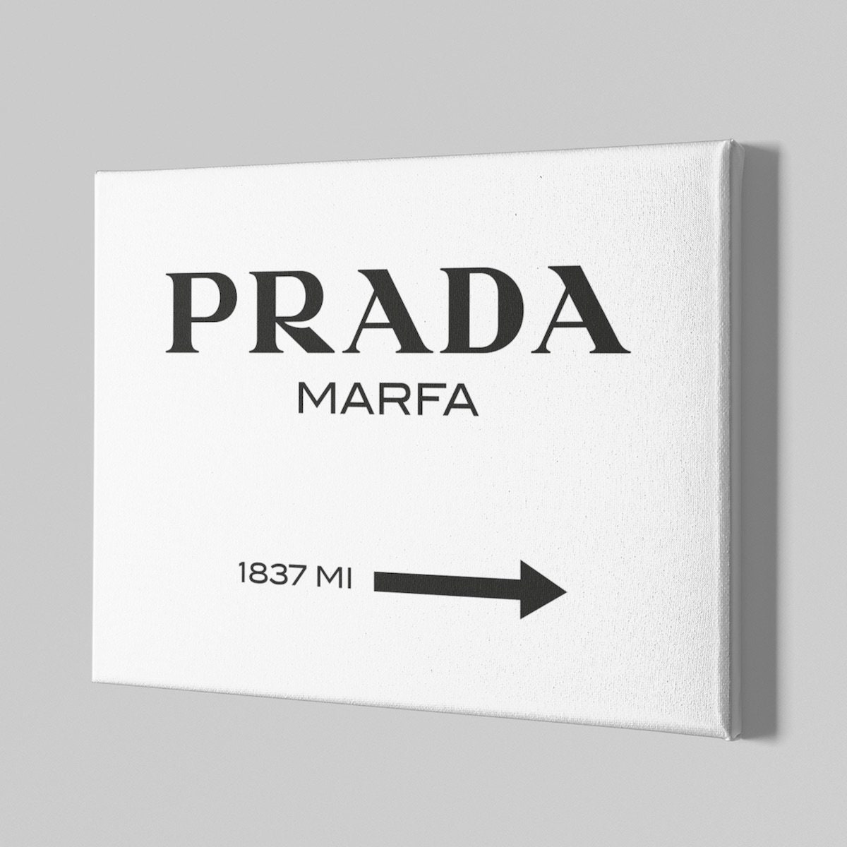 prada canvas wall art