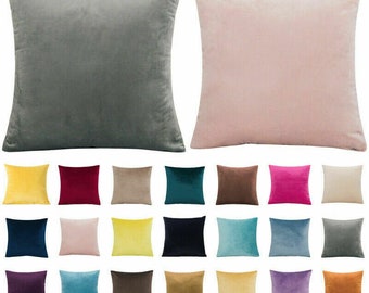 16/" 18/" 20/" 22/" Large Linen Plain Cushion Cover Pillow Case Home Sofa Decor d