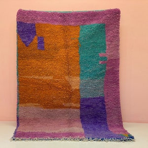 Moroccan rug with natural wool,home entrance or stair runner,colorful berber rug, rug for kitchen, new bohemian color rug