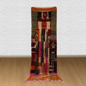 Colorful Berber Rug: Authentic Handwoven Moroccan Carpet
