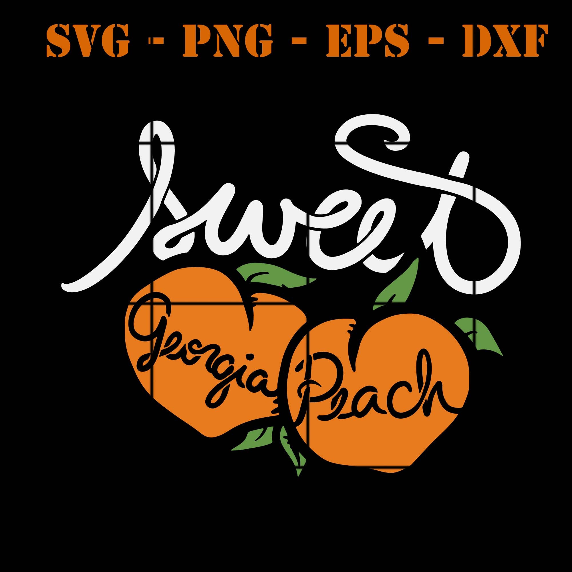 Download Sweet Georgia Peach SVG PNG EPS DXf Digital Download | Etsy