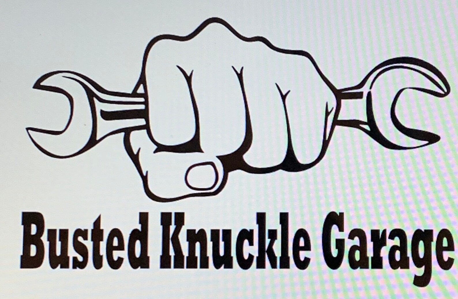 Busted Knuckle Garage Decal Etsy