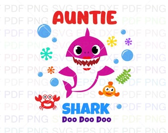 Free Free 147 Auntie Shark Svg SVG PNG EPS DXF File