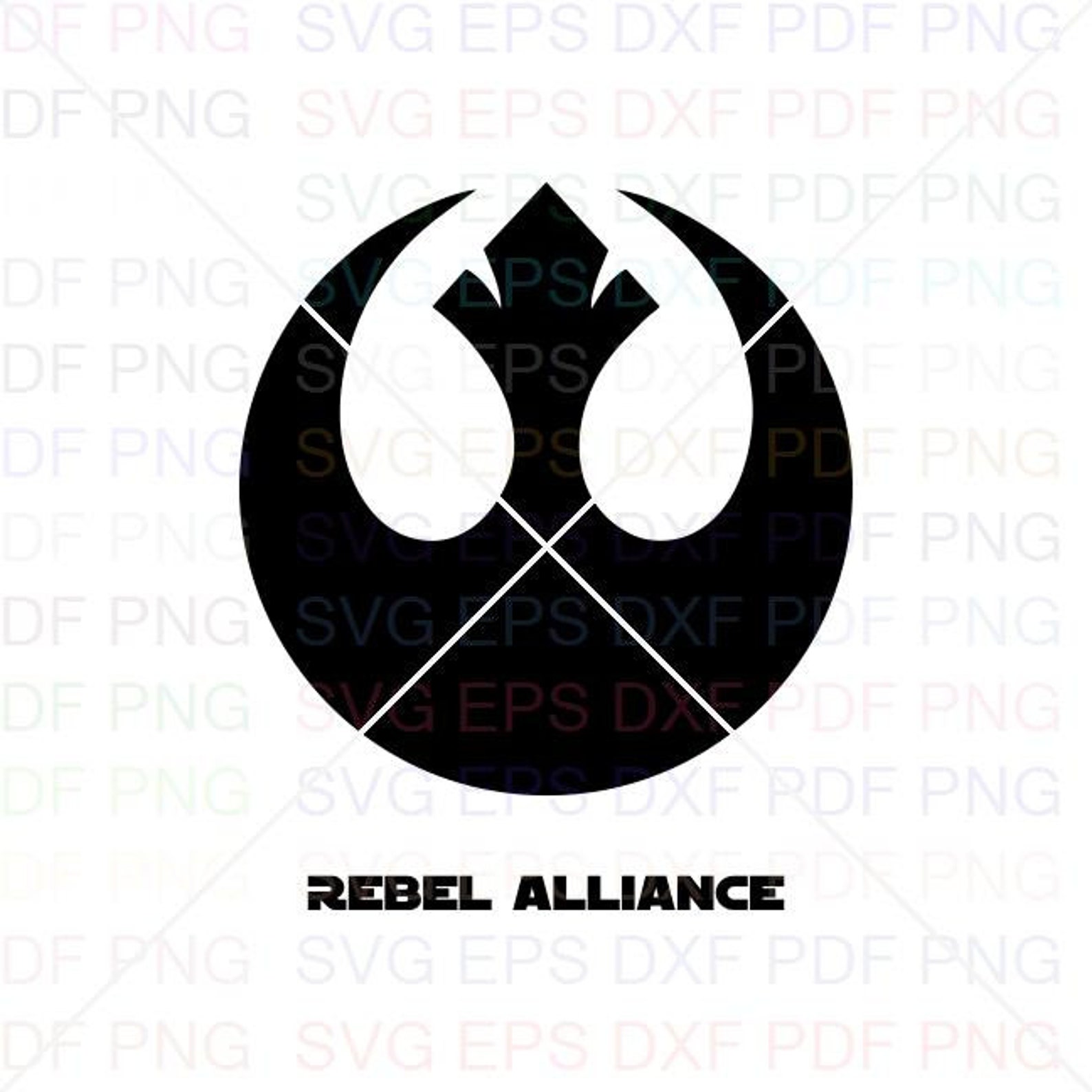 Symbol Rebel Alliance Svg Dxf Eps Pdf Png Cricut Cutting | Etsy