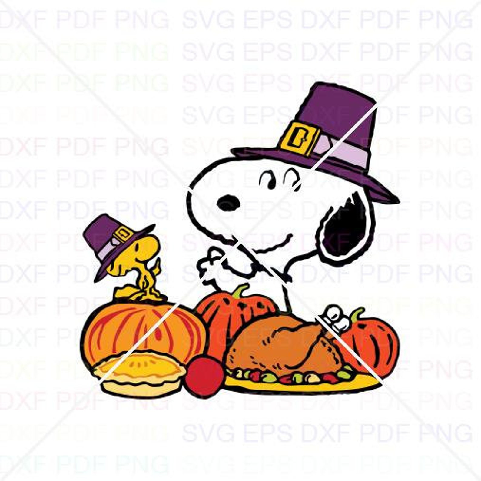 Snoopy Thanksgiving 10 Svg Dxf Eps Pdf Png Cricut | Etsy