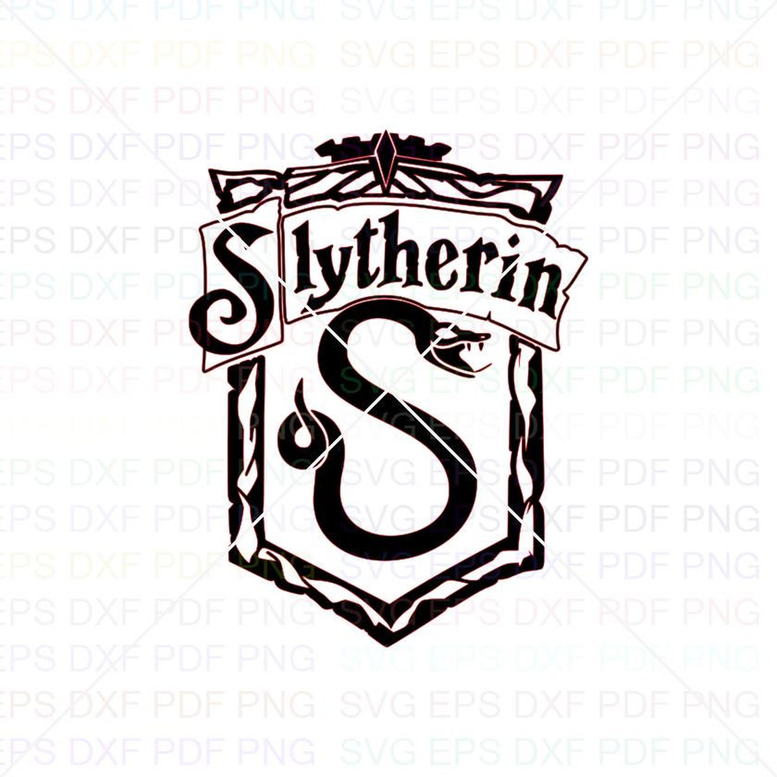 La Crest Slytherin Simple Geeksvgs Com Svg Dxf Eps Pdf Png | Etsy