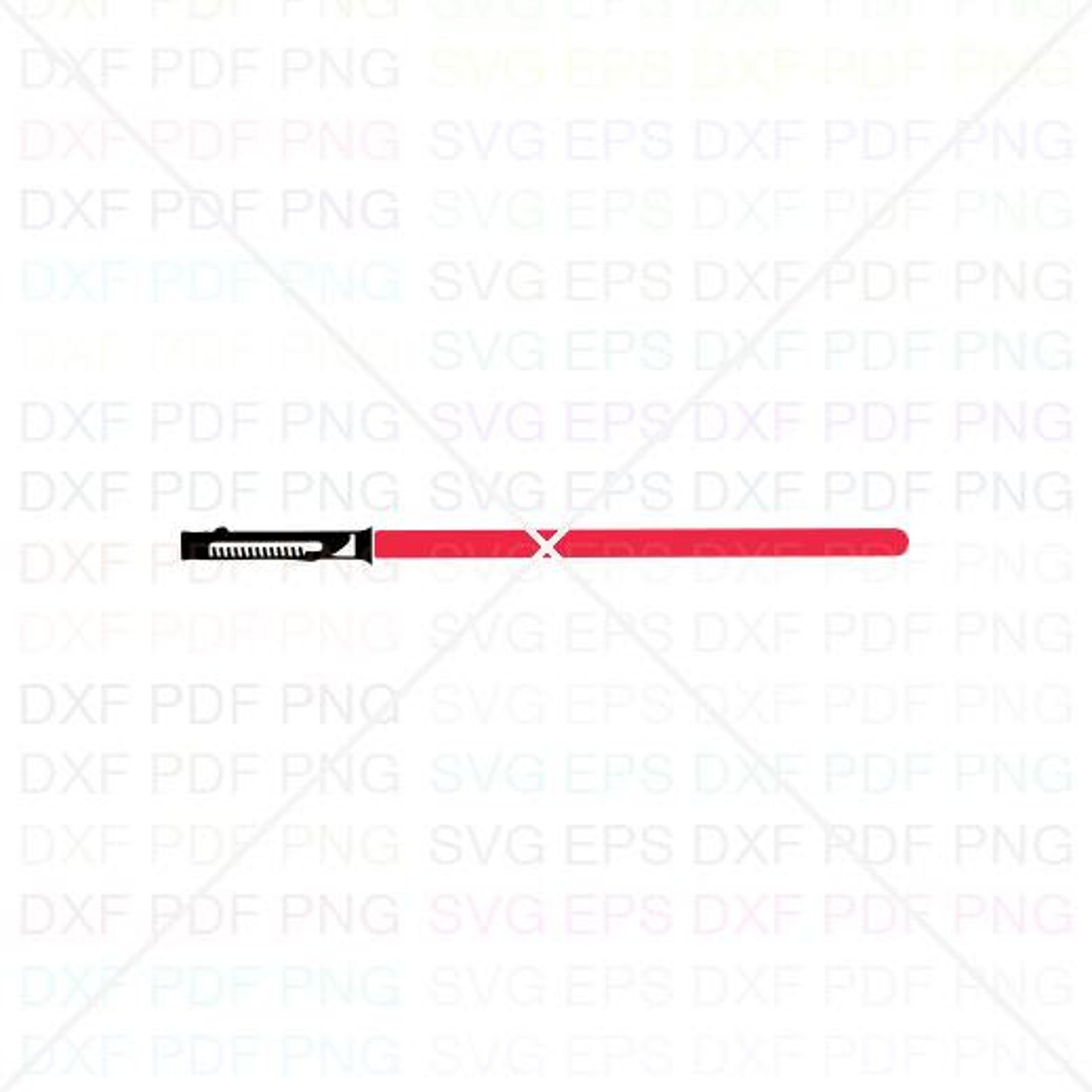 Lightsaber Star Wars Weapon Svg Dxf Eps Pdf Png Cricut Etsy