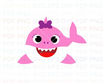 Baby Shark Dxf Etsy Baby Shark Dxf Etsy