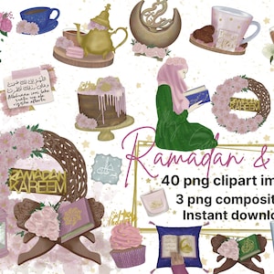 Islamic clipart- Ramadan clipart- Eid clipart- arabic clipart- islamic png- islamic art- ramadan illustration- eid illustration
