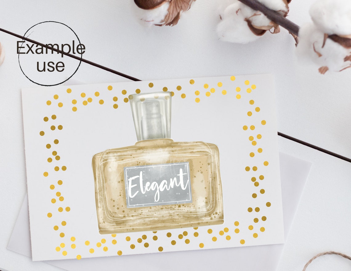 Perfume Bottles Clipart Set positive Adjectives on Perfume Etsy Canada