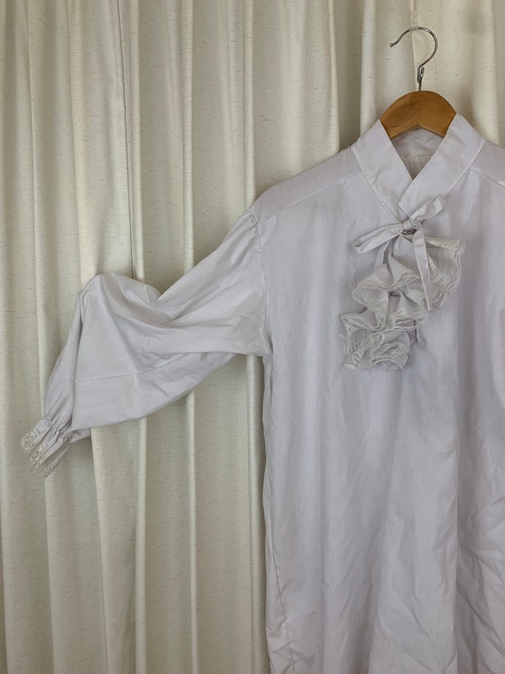 VICTORIAN style LACE & COTTON shirt