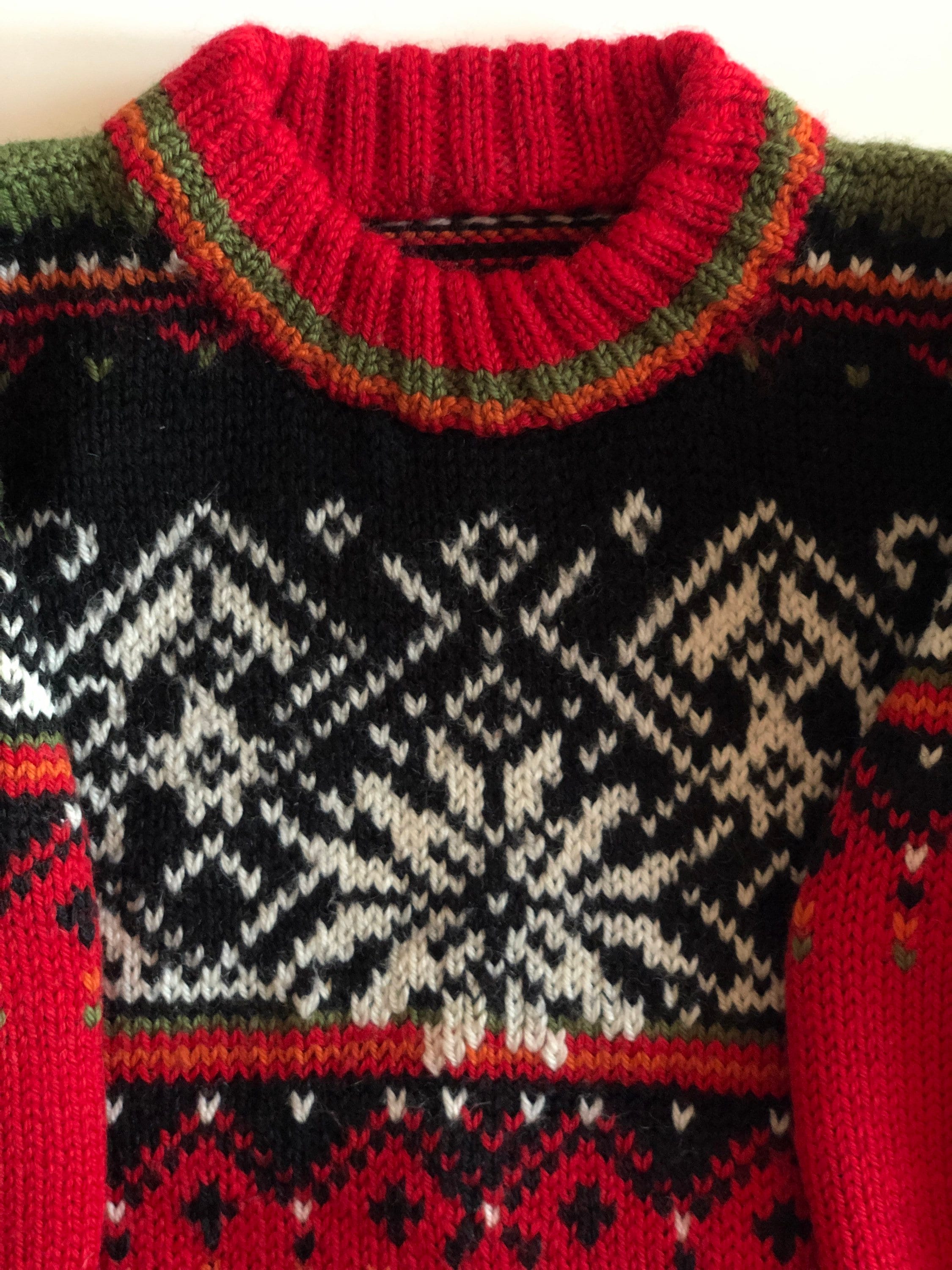 Vintage Dale of Norway wool sweater kids Nordic sweater boys | Etsy