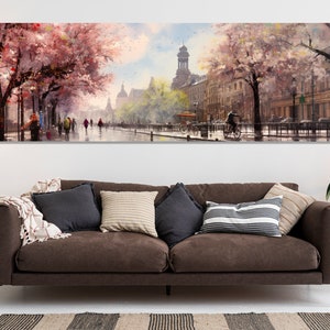 Vintage Spring Berlin Canvas Print, Impressive Berlin Retro Painting, Large Berlin Wall Art, Germany Painting, Berlin Wall Decor