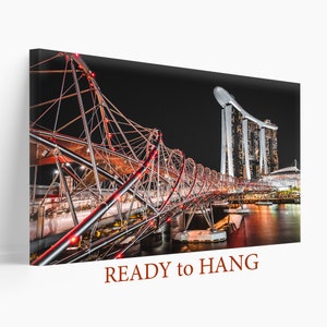 Marina Bay Sands Canvas Print, Marina Bay Sands Wall Decor, Singapore Wall Art