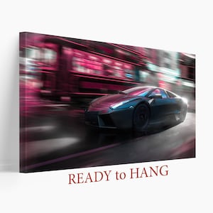 Lamborghini Reventon Canvas Print, Luxury Cars, Supercar Wall Art, Car Lover Gift, Speed Canvas