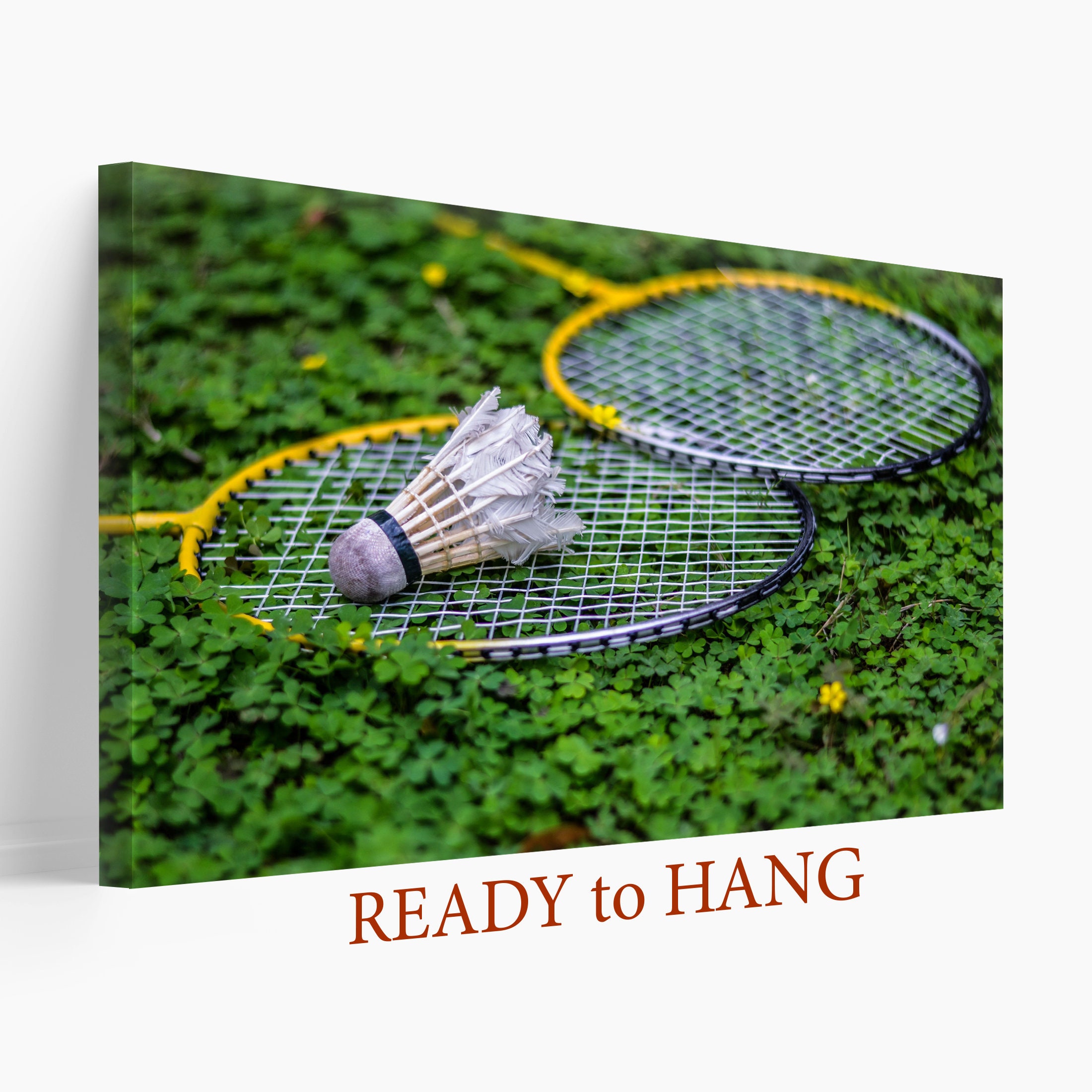 Badminton Wall Art, Badminton Canvas Print, Badminton Coach Gift