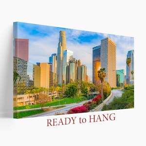 Los Angeles Art, Los Angeles Poster, Skyline Downtown, Los Angeles Wall Decor