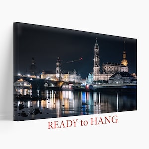 Dresden Canvas Print, Dresden Wall Art, Dresden Skyline, Dresden Print, Germany Canvas Art