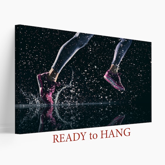 Running Wall Art Running Canvas Print Runner Gift Running Etsy