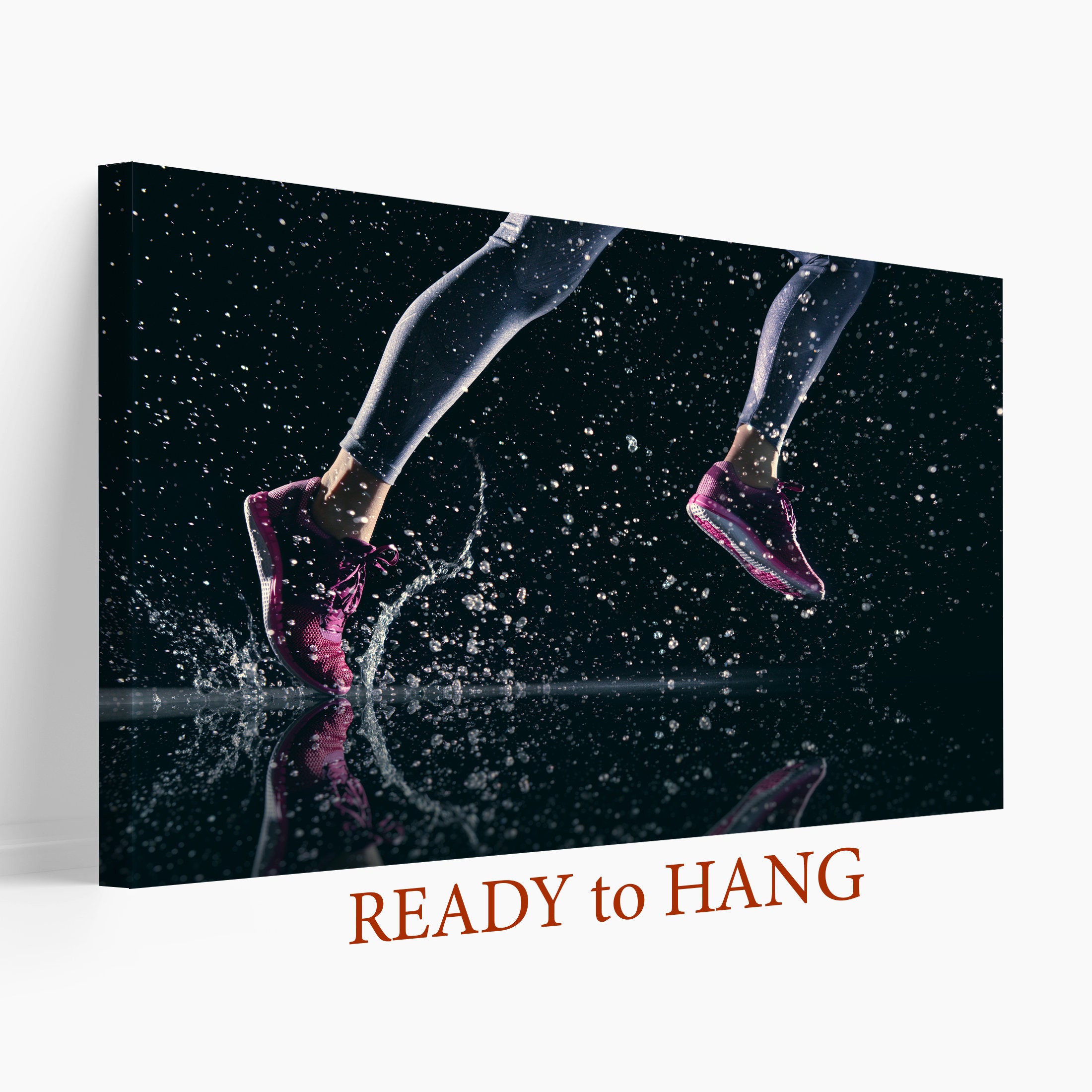 Running Wall Art Running Canvas Print Runner Gift Running Etsy UK