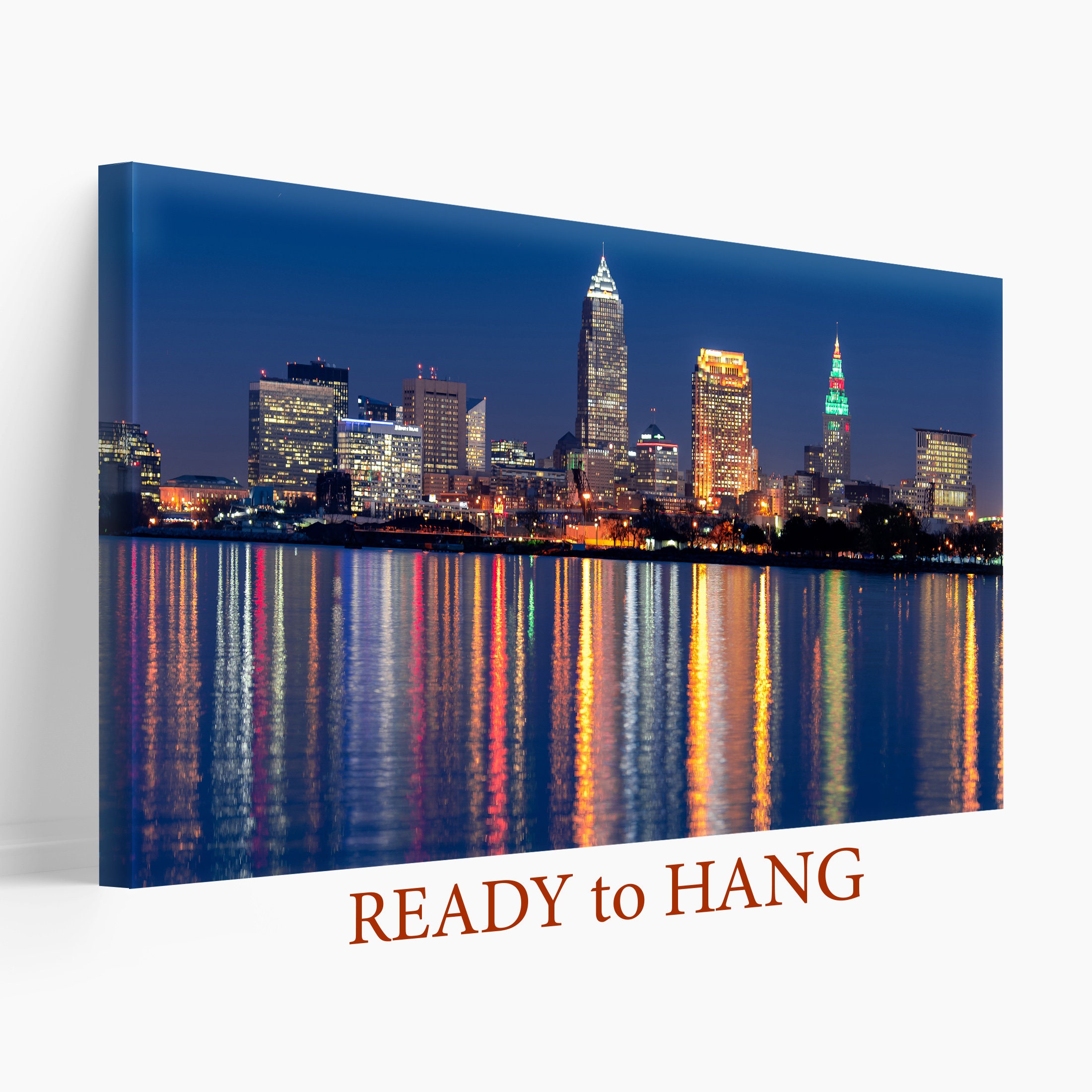 Cleveland Canvas Print Cleveland Wall Art Cleveland Print Etsy España