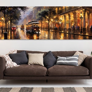 Large Houston Wall Art, Vintage Houston Canvas Print, Stunning Houston Painting, Houston Downtown, Houston Wall Decor