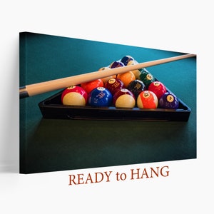 Billiards Wall Art. Billiards Canvas Print, Billiards Room Decor, Billiards Canvas Print, Billiards Poster