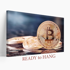 Bitcoin Wall Art , Bitcoin Wall Art, Cryptocurrency Print