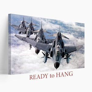 McDonnell Douglas F-4 Phantom II Canvas Print, Aviation print, Military Aircraft Print