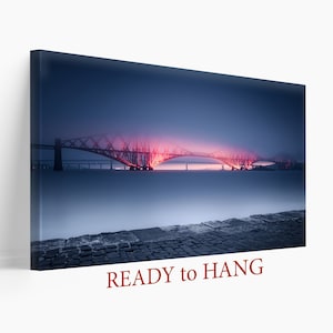 Forth Bridge Canvas Print, Scotland Wall Art, Scotlandn Print