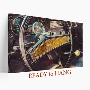 Abstract  1970 Chevelle SS 396 Canvas  Print, Abstract 1970 Chevelle ,Vintage Car,Steering Wheel
