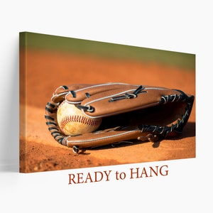 Baseball Canvas Art, Baseball Fan Gift, Baseball Wall Art, MLB Canvas Print