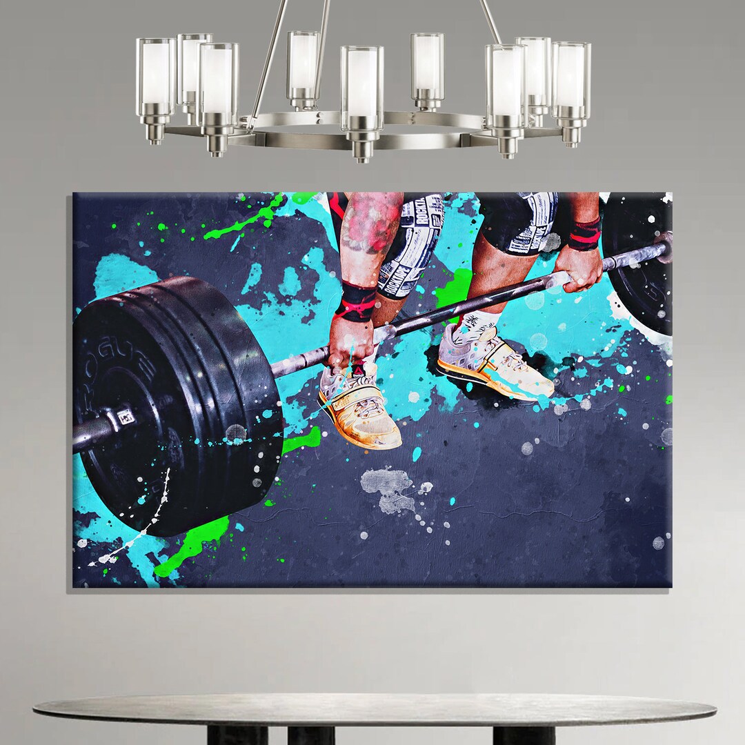 Abstract Gym Wall Art, Workout Motivation, Fitness Wall Art - Etsy