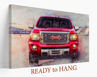 Stampa su tela GMC Canyon Denali, camion da parete